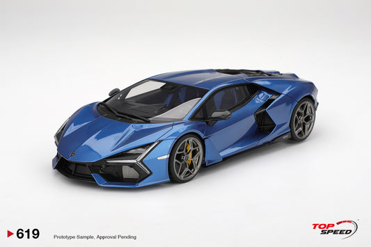 Topspeed Lamborghini Revuelto Blu Eleos (Blue Compassion) 1:18