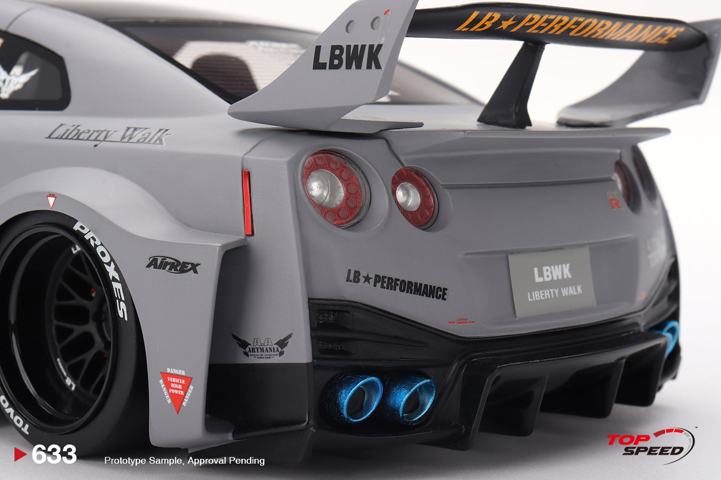 Topspeed Nissan LB-Silhouette WORKS GTR 35GT-RR Ver 1 Matte Grey 1:18
