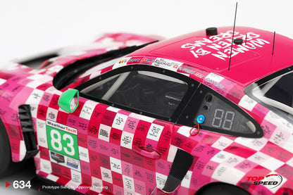Topspeed Porsche 911 GT3 R (992) #83 Iron Dames 2025 IMSA Daytona 24hrs Pink 1:18