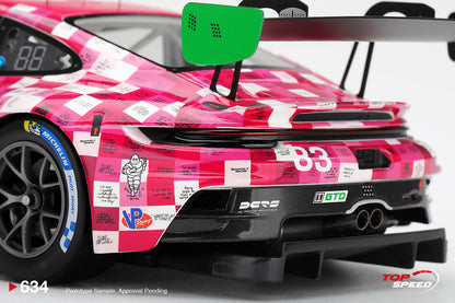 Topspeed Porsche 911 GT3 R (992) #83 Iron Dames 2025 IMSA Daytona 24hrs Pink 1:18