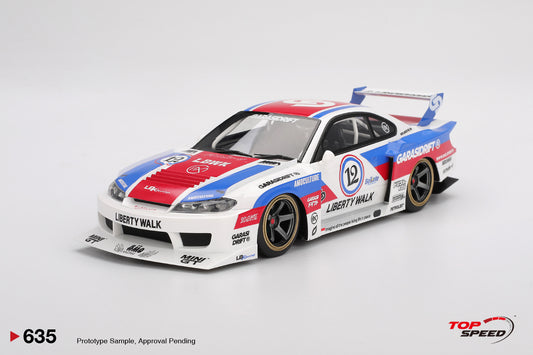 Topspeed Nissan LB-Super Silhouette S15 SILVIA Garasidrift LBWK 2025 White 1:18