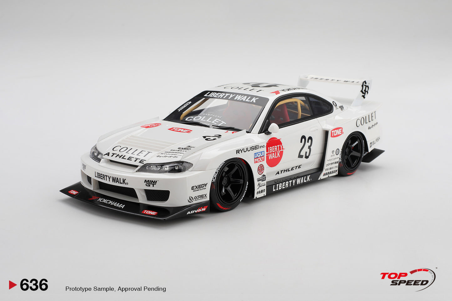 Topspeed Nissan Silvia (S15) #23 LB-Super Silhouette ATHLETE LBWK 1:18