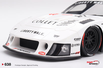 Topspeed Mazda RX-7 FD RS #58 LB-Hinomaru LBWK 2025 White 1:18