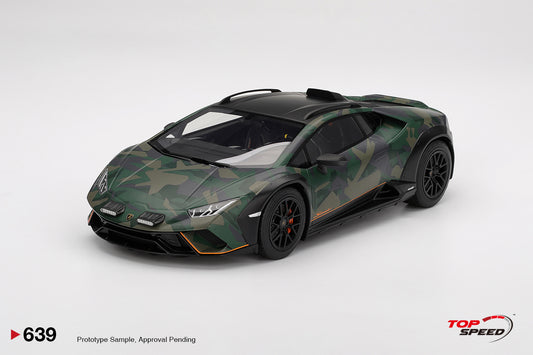 Topspeed Lamborghini Huracan Sterrato All Terrain "BOSCO" Army Livery 1:18