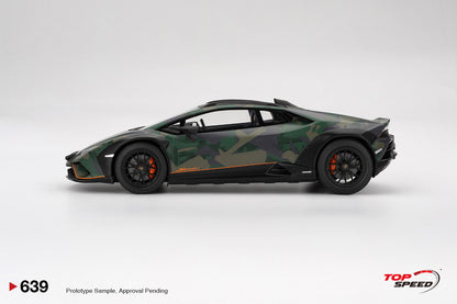 Topspeed Lamborghini Huracan Sterrato All Terrain "BOSCO" Army Livery 1:18