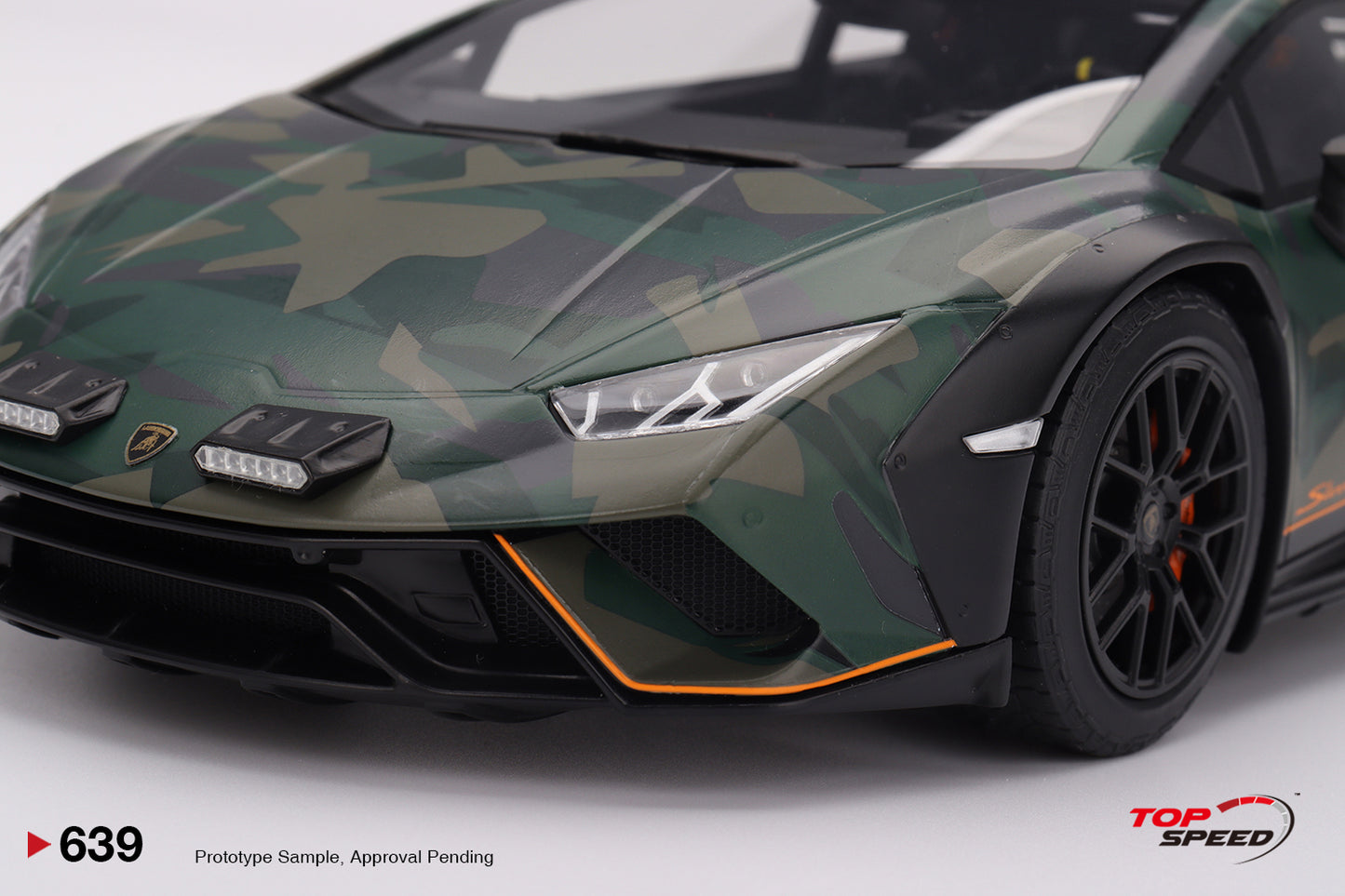 Topspeed Lamborghini Huracan Sterrato All Terrain "BOSCO" Army Livery 1:18