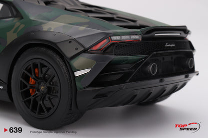 Topspeed Lamborghini Huracan Sterrato All Terrain "BOSCO" Army Livery 1:18