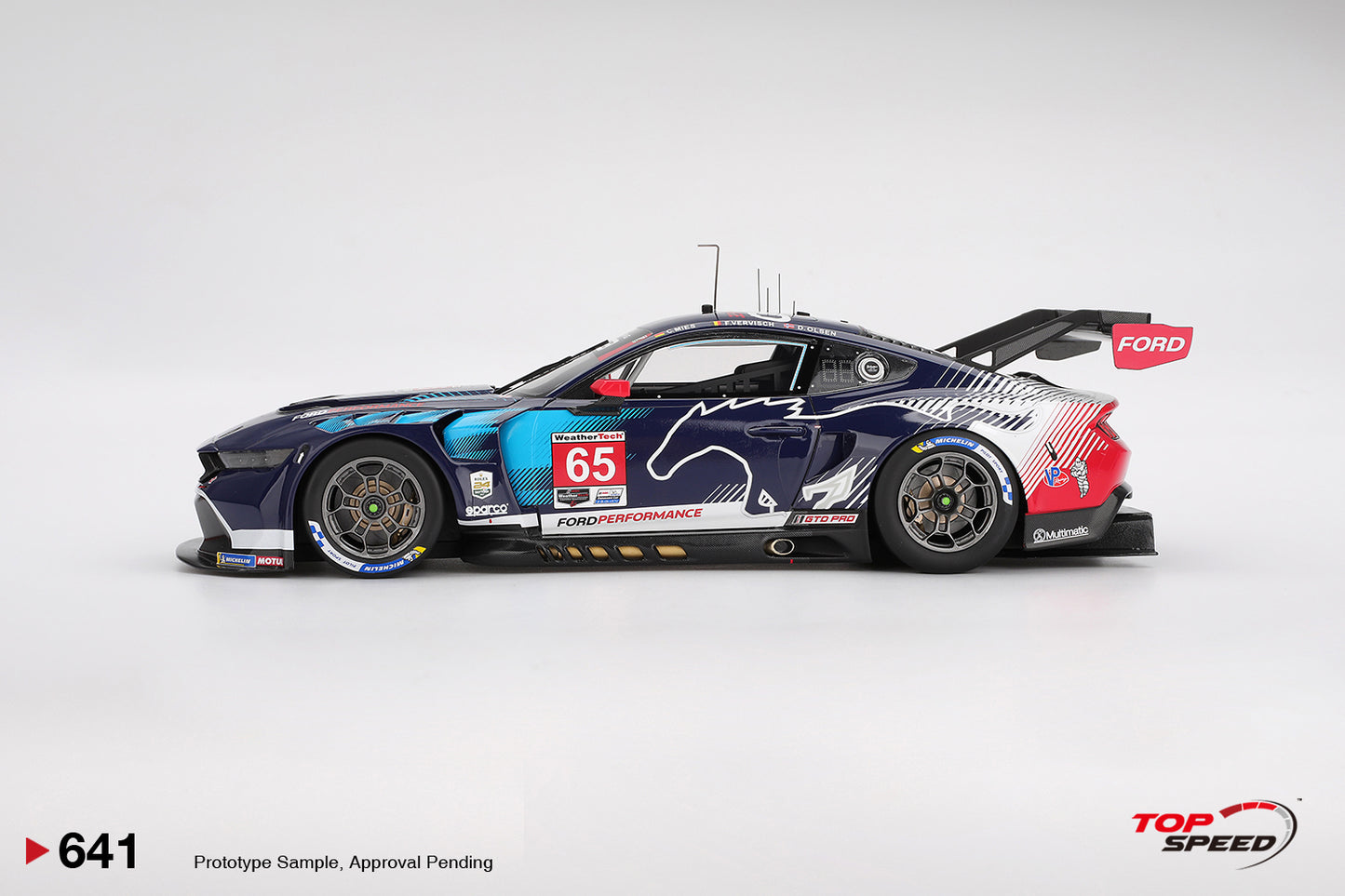 Topspeed Ford Mustang GT3 #65 Ford Multimatic Motorsports 2025 Winner IMSA Daytona 24hrs 1:18