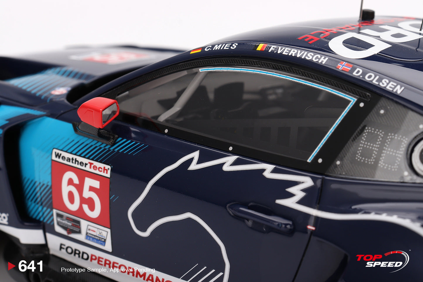 Topspeed Ford Mustang GT3 #65 Ford Multimatic Motorsports 2025 Winner IMSA Daytona 24hrs 1:18