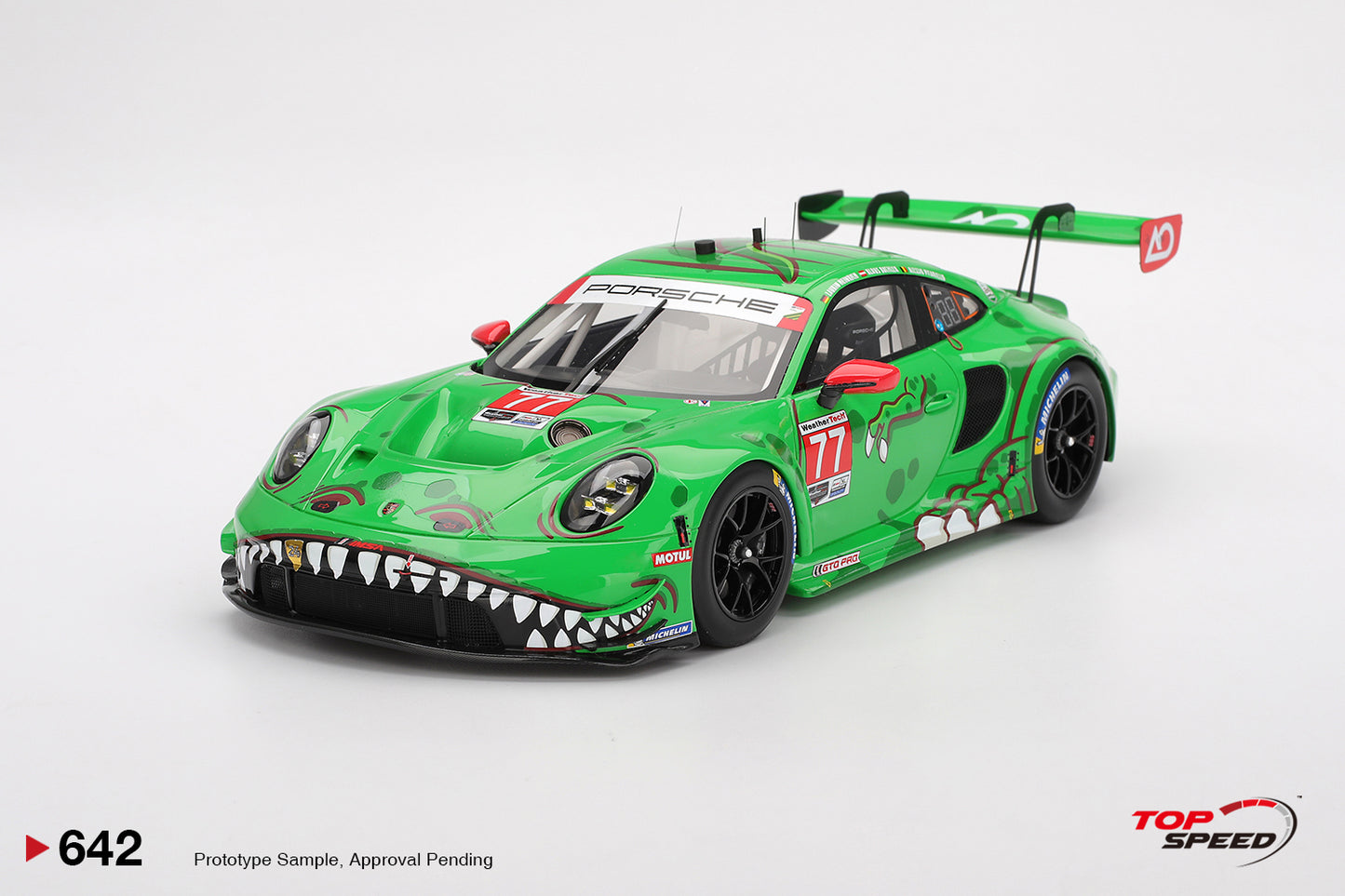 Topspeed Porsche 911 GT3 R (992) #77 Rexy AO Racing 2025 IMSA Daytona 24hrs Green 1:18