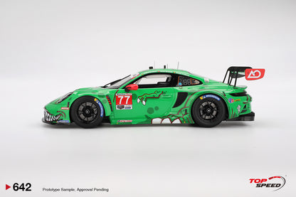 Topspeed Porsche 911 GT3 R (992) #77 Rexy AO Racing 2025 IMSA Daytona 24hrs Green 1:18