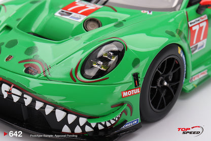 Topspeed Porsche 911 GT3 R (992) #77 Rexy AO Racing 2025 IMSA Daytona 24hrs Green 1:18