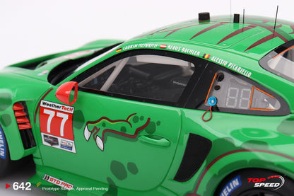 Topspeed Porsche 911 GT3 R (992) #77 Rexy AO Racing 2025 IMSA Daytona 24hrs Green 1:18