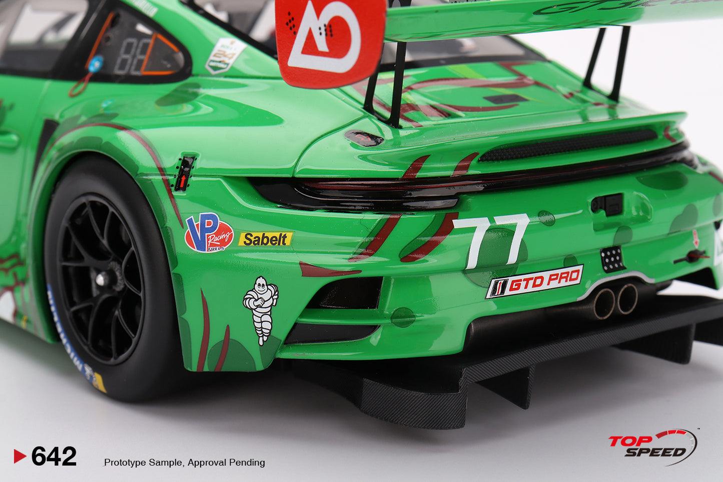 Topspeed Porsche 911 GT3 R (992) #77 Rexy AO Racing 2025 IMSA Daytona 24hrs Green 1:18
