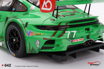 Topspeed Porsche 911 GT3 R (992) #77 Rexy AO Racing 2025 IMSA Daytona 24hrs Green 1:18