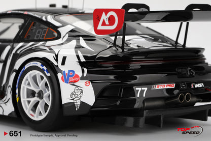 Topspeed Porsche 911 GT3 R (992) #77 Skeleton Rexy AO Racing IMSA Winner 2025 Petit Le Mans 1:18