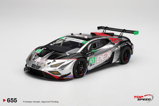 Topspeed Lamborghini Huracan GT3 EVO2 #45 DEX Wayne Taylor Racing IMSA 2025 Daytona 24hrs 1:18