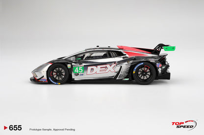 Topspeed Lamborghini Huracan GT3 EVO2 #45 DEX Wayne Taylor Racing IMSA 2025 Daytona 24hrs 1:18