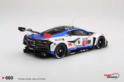Topspeed Chevrolet Corvette C8 Z06 GT3.R #3 Corvette Racing by Pratt Miller Motorsports 2025 IMSA Sebring 12hrs 1:18