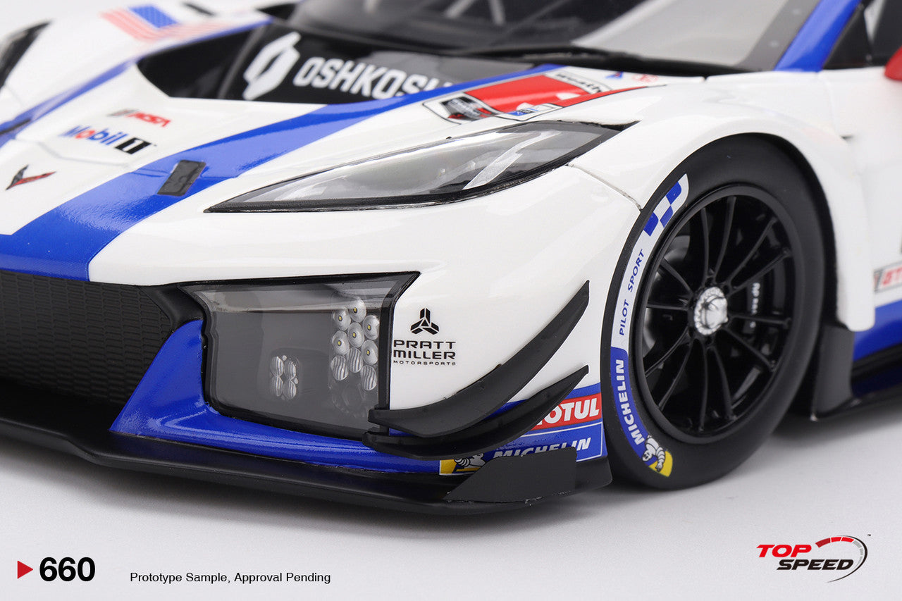 Topspeed Chevrolet Corvette C8 Z06 GT3.R #3 Corvette Racing by Pratt Miller Motorsports 2025 IMSA Sebring 12hrs 1:18