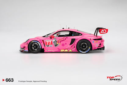 Topspeed Porsche 911 GT3 R (992) #77 Roxy AO Racing 2025 IMSA Detroit Grand Prix 1:18