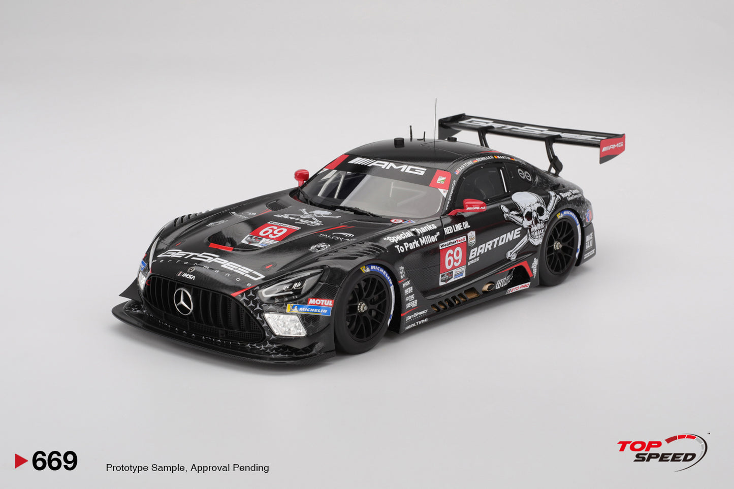 Topspeed Mercedes AMG GT3 EVO #69 GetSpeed 2025 Daytona 24Hrs 1:18