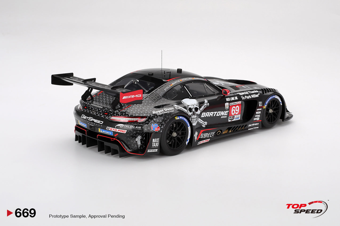 Topspeed Mercedes AMG GT3 EVO #69 GetSpeed 2025 Daytona 24Hrs 1:18