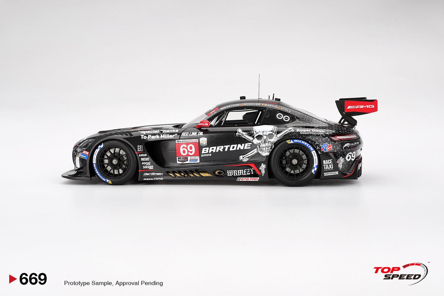 Topspeed Mercedes AMG GT3 EVO #69 GetSpeed 2025 Daytona 24Hrs 1:18