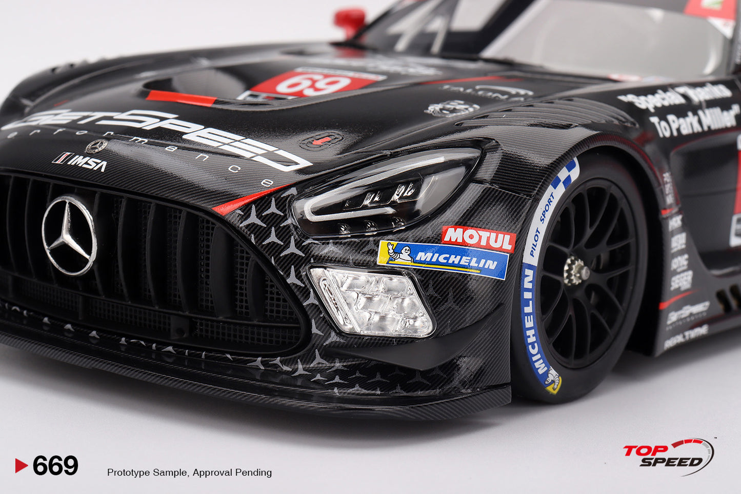 Topspeed Mercedes AMG GT3 EVO #69 GetSpeed 2025 Daytona 24Hrs 1:18