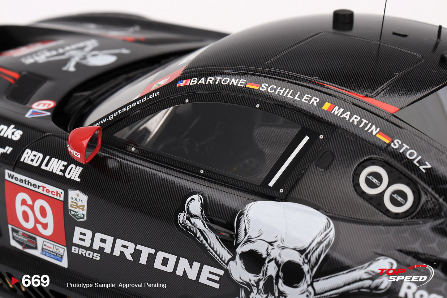 Topspeed Mercedes AMG GT3 EVO #69 GetSpeed 2025 Daytona 24Hrs 1:18