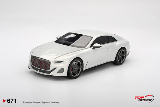 Topspeed Bentley Batur Bonneville Pearl White 1:18