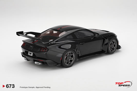 Topspeed 2025 Ford Mustang GTD Shadow Black 1:18