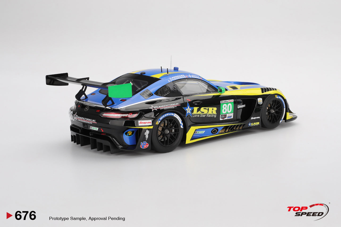 Topspeed Mercedes AMG GT3 EVO #80 Lone Star Racing 2025 Daytona 24Hrs 1:18