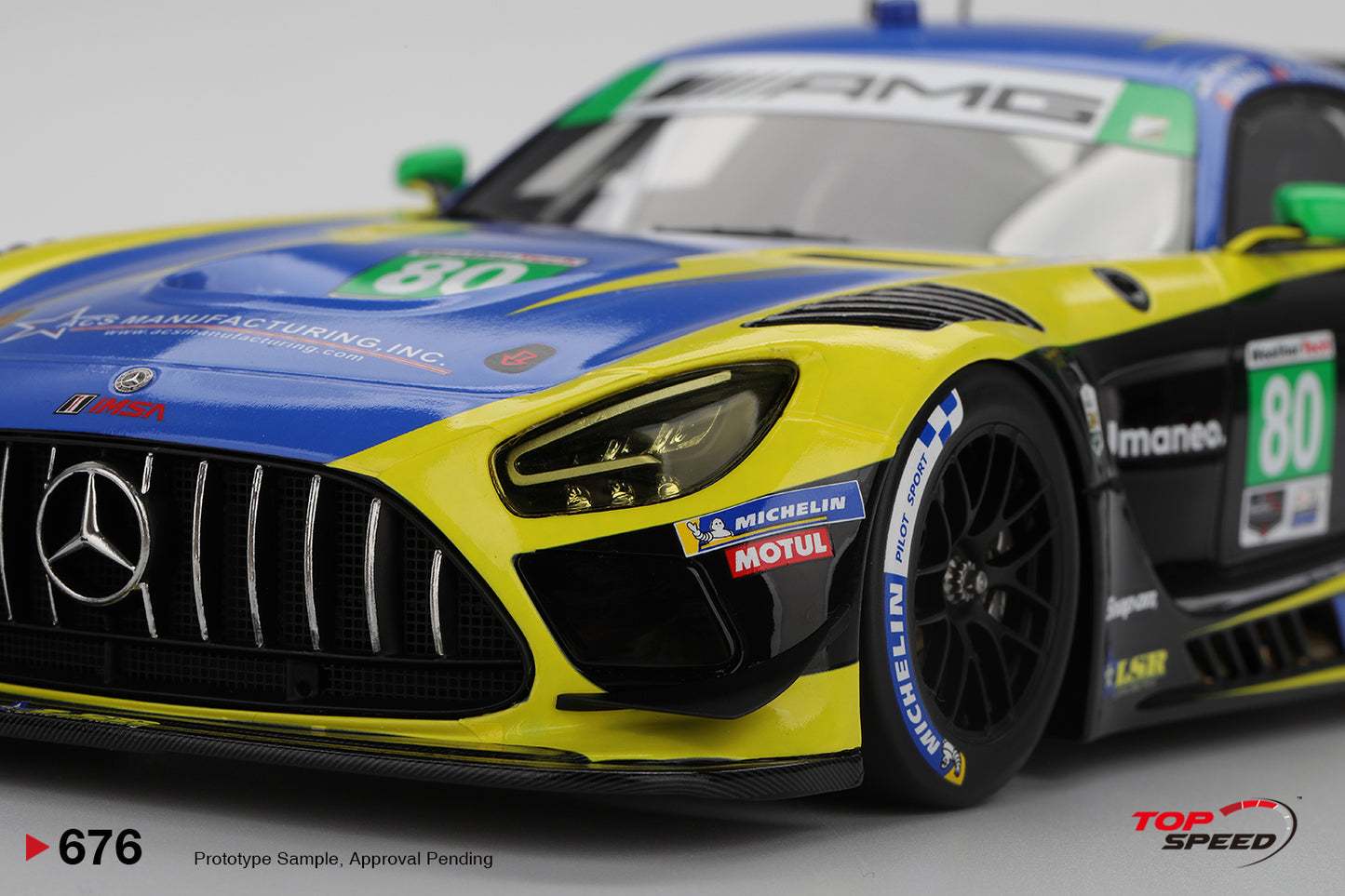 Topspeed Mercedes AMG GT3 EVO #80 Lone Star Racing 2025 Daytona 24Hrs 1:18