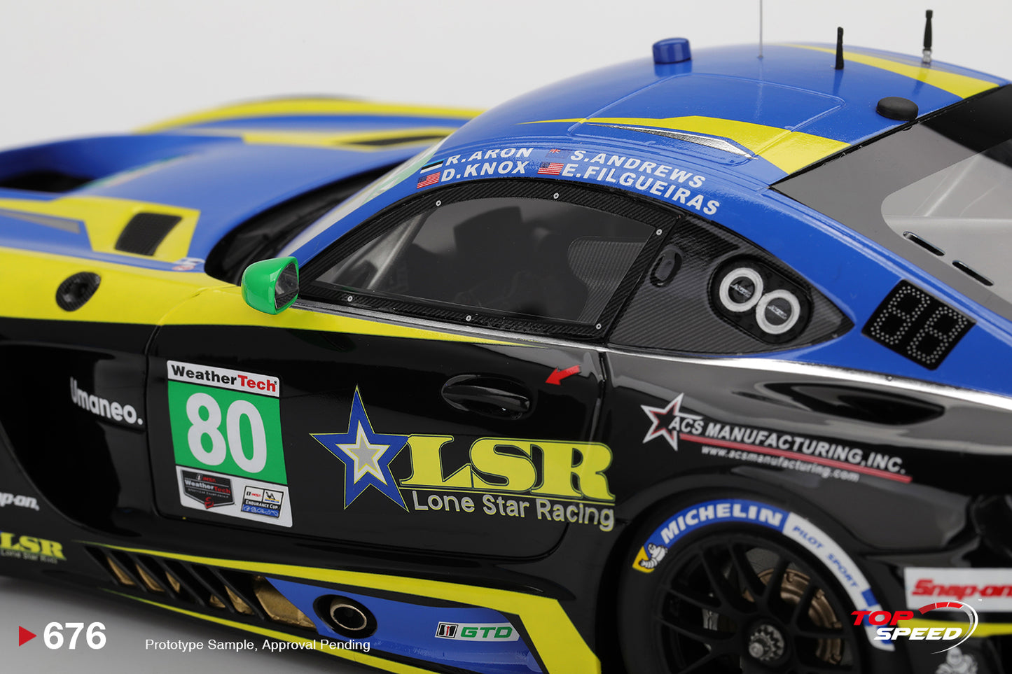 Topspeed Mercedes AMG GT3 EVO #80 Lone Star Racing 2025 Daytona 24Hrs 1:18