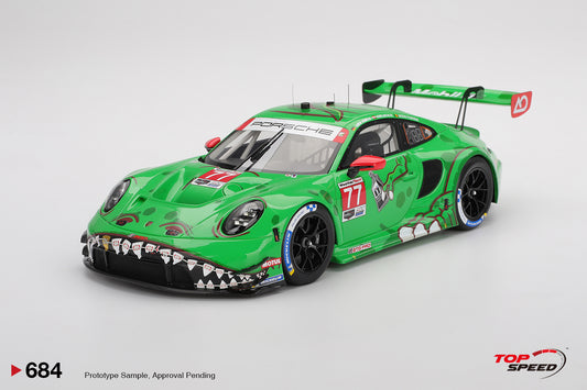 Topspeed Porsche 911 GT3 R (992) #77 Rexy AO Racing IMSA Winner 2025 Sebring 12hrs 1:18
