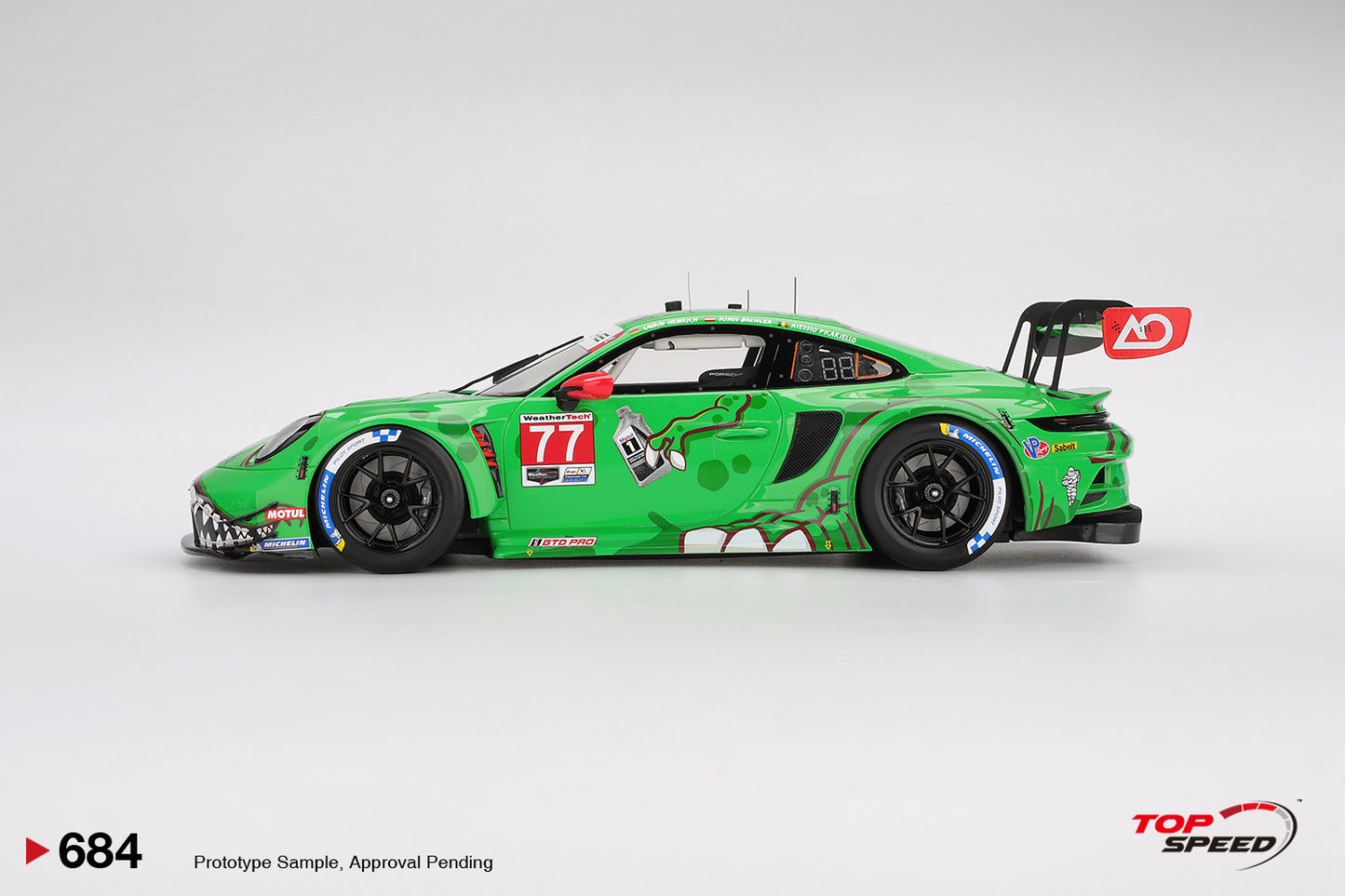 Topspeed Porsche 911 GT3 R (992) #77 Rexy AO Racing IMSA Winner 2025 Sebring 12hrs 1:18