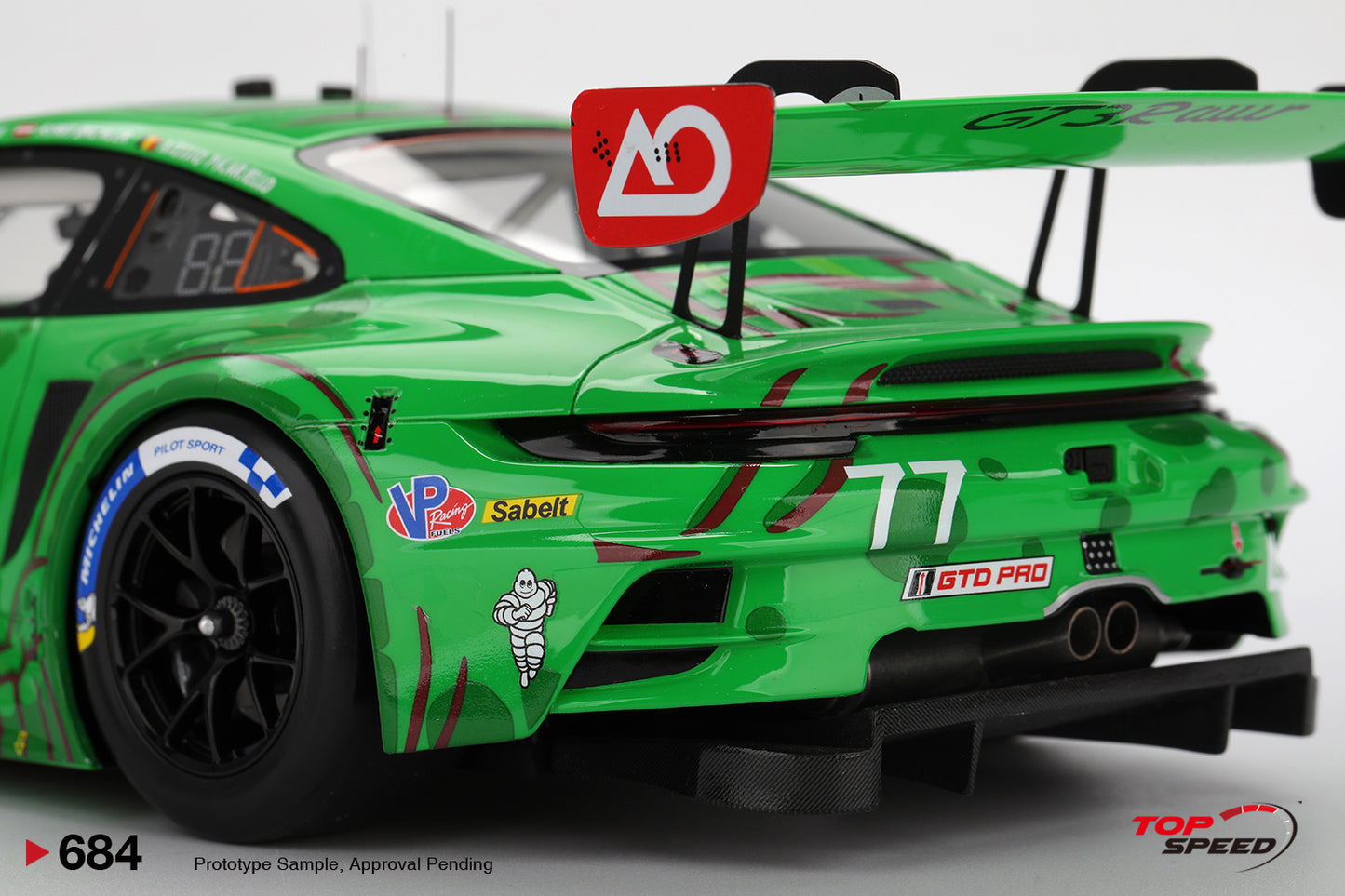 Topspeed Porsche 911 GT3 R (992) #77 Rexy AO Racing IMSA Winner 2025 Sebring 12hrs 1:18