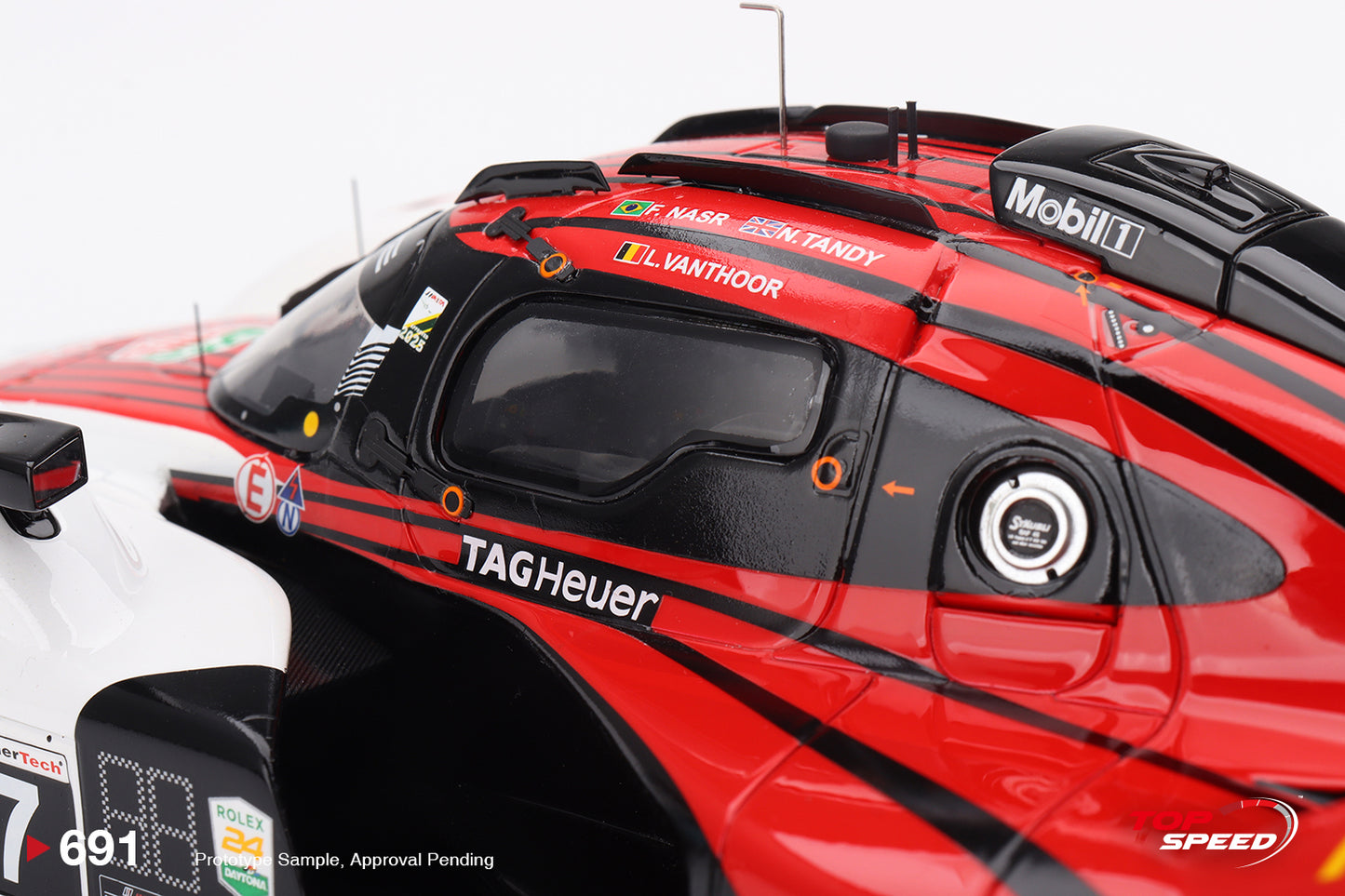 Topspeed Porsche 963 #7 Penske Motorsport IMSA 2025 Daytona 24Hrs Winner Red 1:18