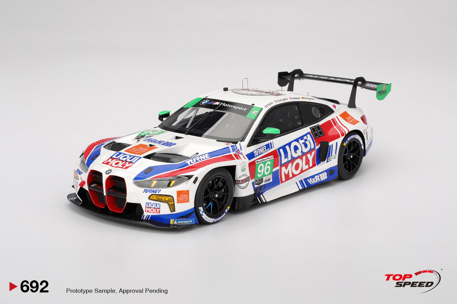 トップスピード 1/18  M4 GT3 EVO IMSA ケース付き‼️ Topspeed BMW M4 GT3 #96 Turner Motorsport IMSA 2025 IMSA Daytona