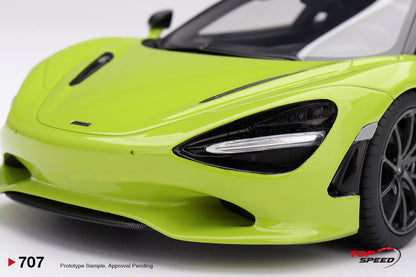 Topspeed 2023 Mclaren 750S Lime Green 1:18