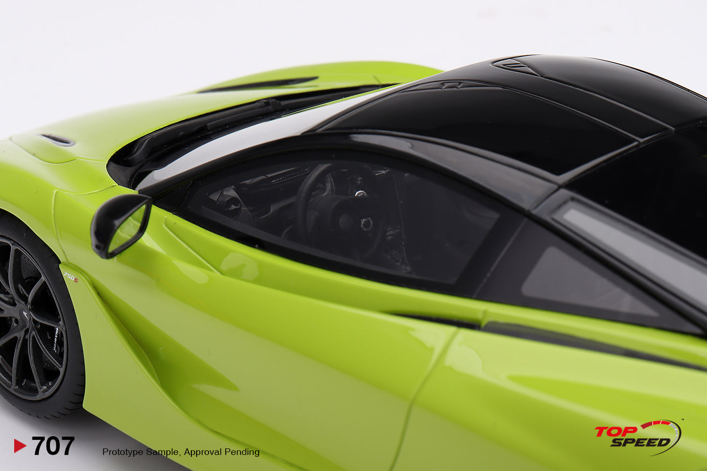 Topspeed 2023 Mclaren 750S Lime Green 1:18