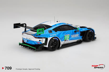 Topspeed Aston Martin Vantage GT3 EVO #19 van der Steur Racing 2025 IMSA Daytona 24hrs 1:18