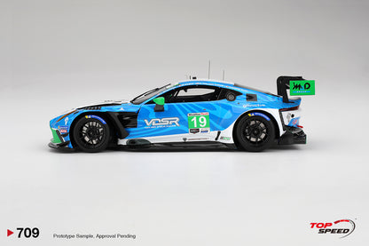 Topspeed Aston Martin Vantage GT3 EVO #19 van der Steur Racing 2025 IMSA Daytona 24hrs 1:18