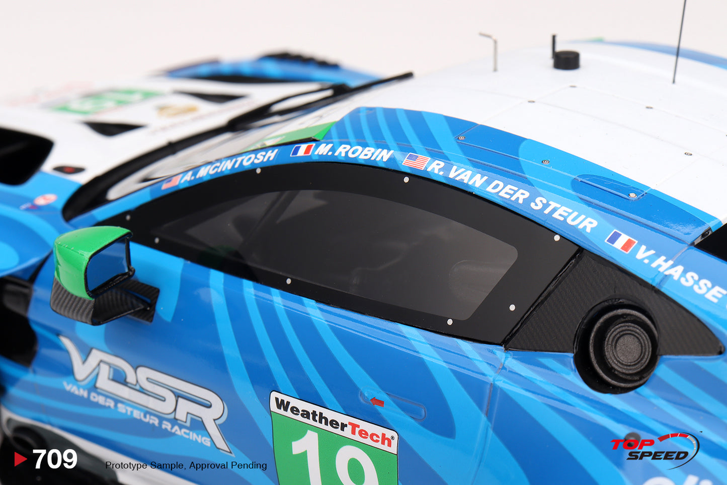 Topspeed Aston Martin Vantage GT3 EVO #19 van der Steur Racing 2025 IMSA Daytona 24hrs 1:18