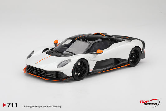 Topspeed Aston Martin Valhalla Lunar White 1:18