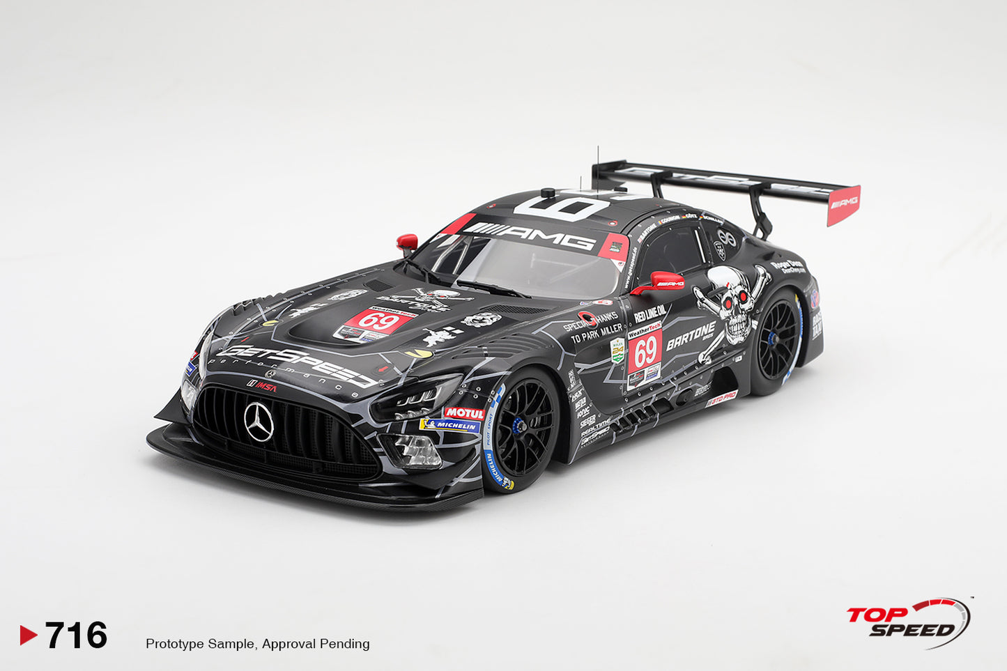 Topspeed Mercedes AMG GT3 EVO #69 GetSpeed 2026 Daytona 24Hrs 1:18