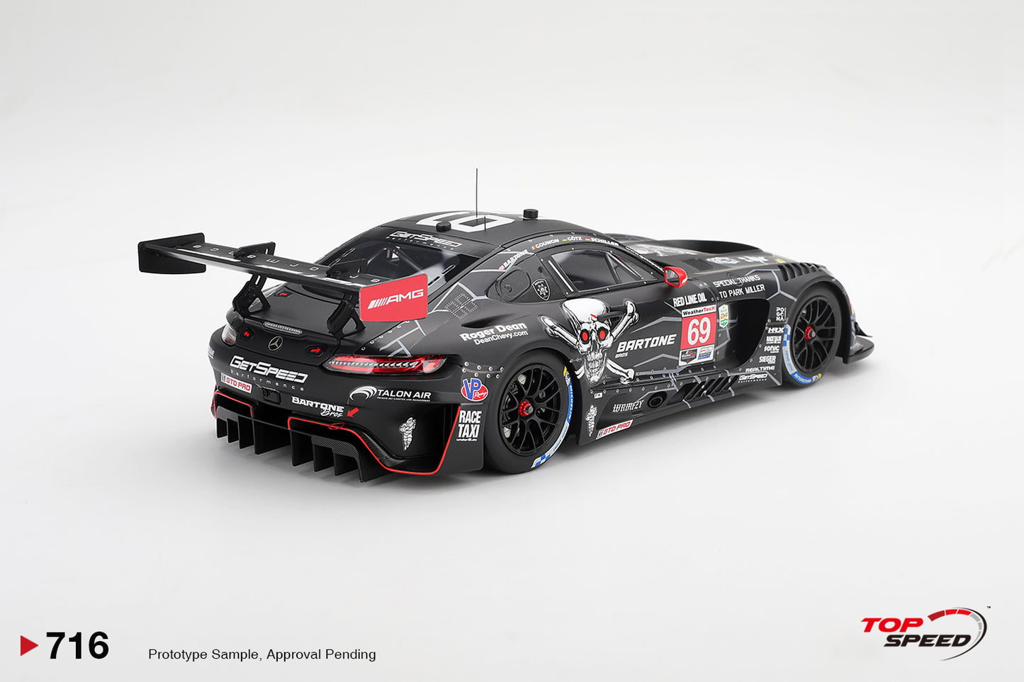 Topspeed Mercedes AMG GT3 EVO #69 GetSpeed 2026 Daytona 24Hrs 1:18