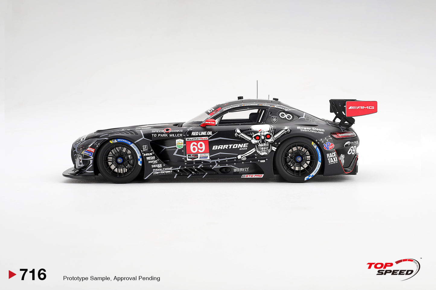 Topspeed Mercedes AMG GT3 EVO #69 GetSpeed 2026 Daytona 24Hrs 1:18