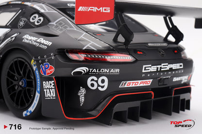 Topspeed Mercedes AMG GT3 EVO #69 GetSpeed 2026 Daytona 24Hrs 1:18